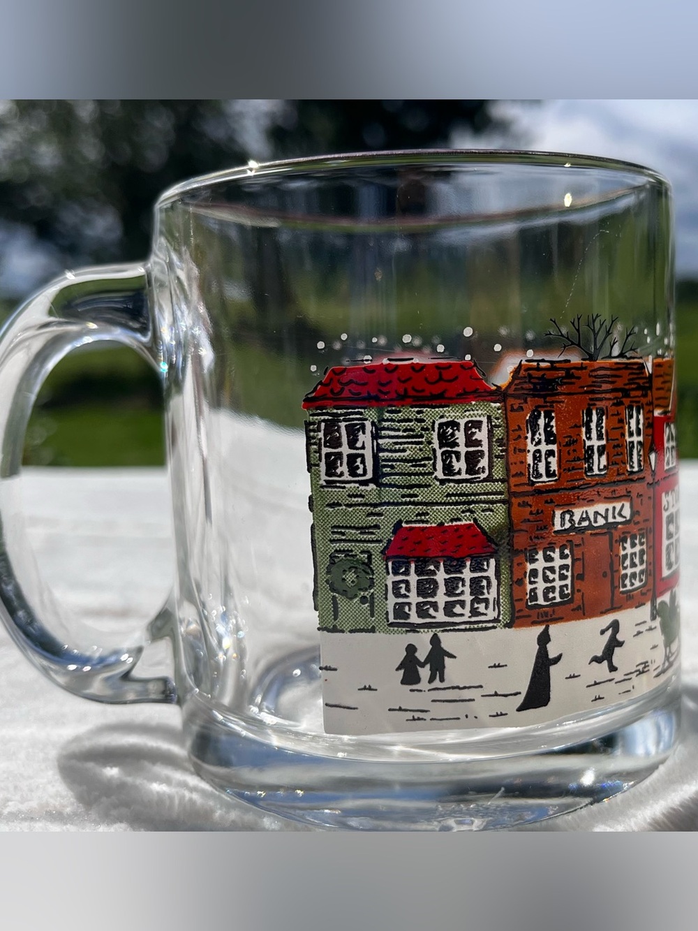 Libby Winter Scene Vintage Mugs - Picture 7 of 7